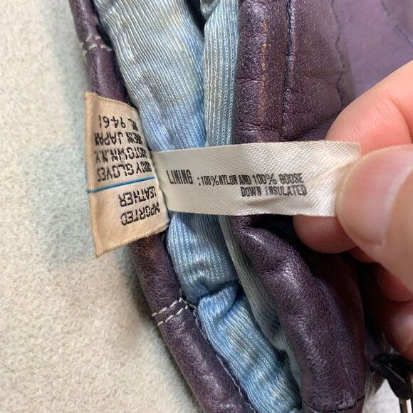 Leather DOWN FILLED Winter Gloves! Mens Large WARM and Rugged! Snow weather gear - Picture 9 of 9